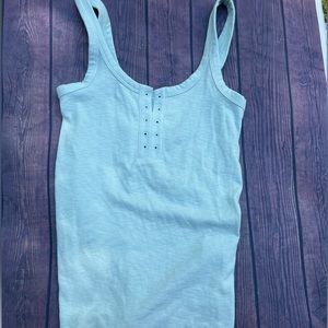 aerie NWT no bs grommet tank top baby blue